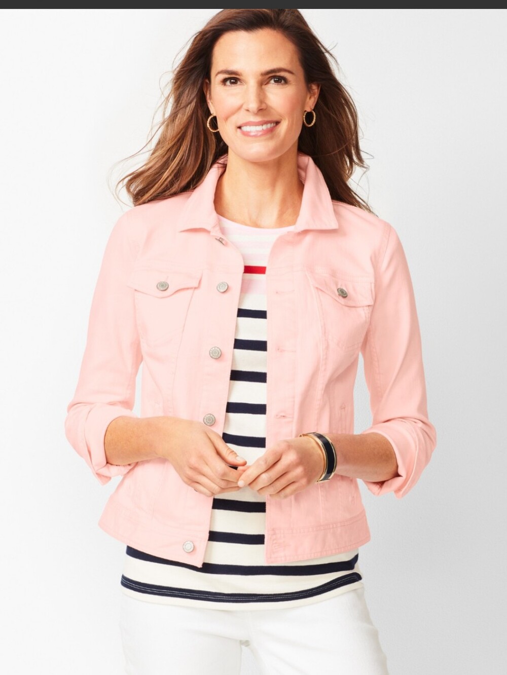 Talbots Pink Jean Jacket - Picture 1 of 6